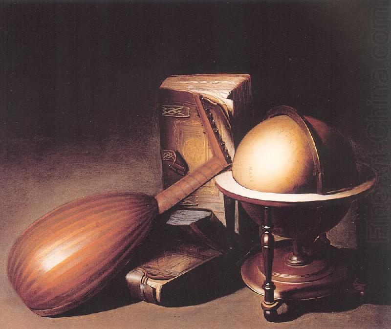 Still Life with Globe, Lute and Books, Dosso Dossi